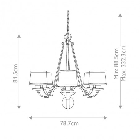 Lustre Sutton Place (6 lumieres)