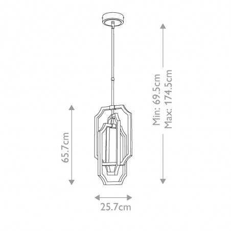 Lámpe a suspension LED Audrie (6x3.5W)