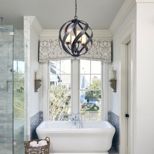 Lampe de plafond Blacksmith (4 lumieres)