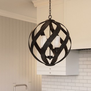 Lampe de plafond Blacksmith (4 lumieres)