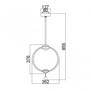 Lámpe a suspension LED Oberlin S (8W)
