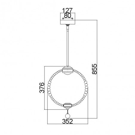 Lámpe a suspension LED Oberlin S (8W)