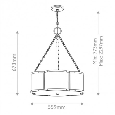 Lampe de plafond Chance