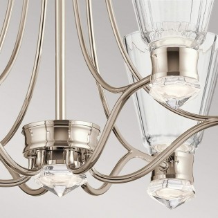 Lustre LED pour bains Kayva (6x6W)