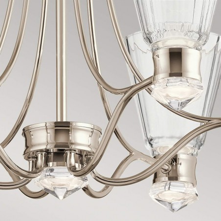 Lustre LED pour bains Kayva (6x6W)