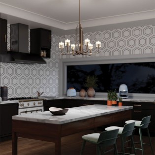 Lustre Kimrose (6 lumieres)