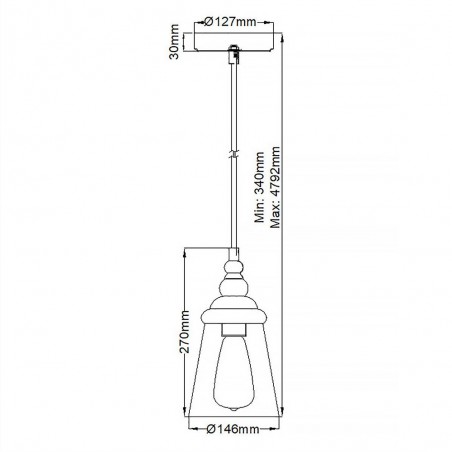 Lampe de plafond Loras