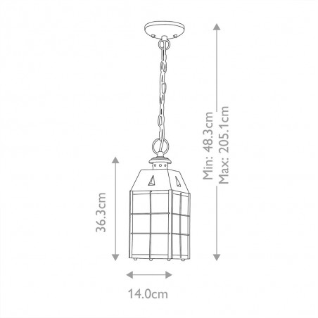 Lampe de plafond pour exterieur Nantucket
