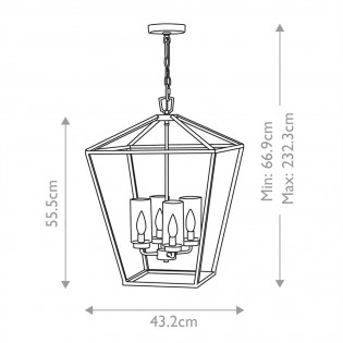 Suspension pour exterieur Alford Place (4 lumieres)