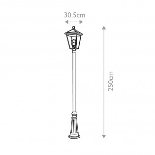 Lampadeire pour exterieur Alford Place