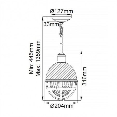 Lampe de plafond Tollis Mini