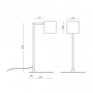 Lampe á poser Cubic