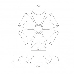 Applique Murale LED Rita 70 (6W)