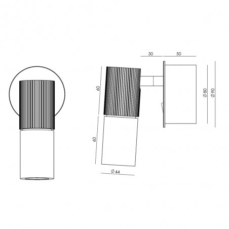 Applique Murale LED Tura C (5W)