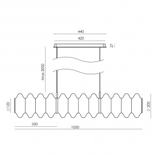 Suspension LED Vitree (28W)