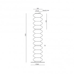 Lampadaire LED Vitree (28W)