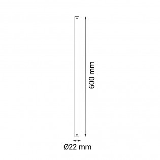 Accessoire tige 60 cm. D21,5 + câble