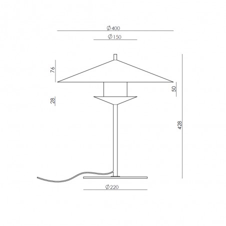 Lampe á poser LED Gehit (26W)