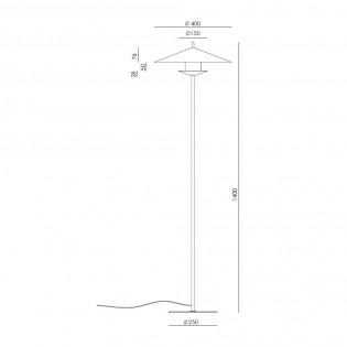 Lampadaire LED Gehit (9W)