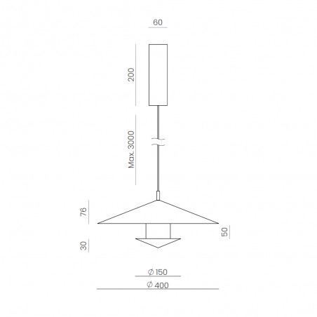 Lampe de plafond LED Gehit (14W)