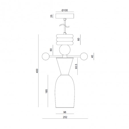 Lampe de plafond Nuro