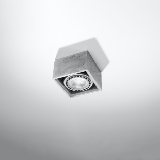Spot de surface Meni 1 lumière, finition ciment