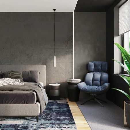 Suspension modèle Nezo grise en béton