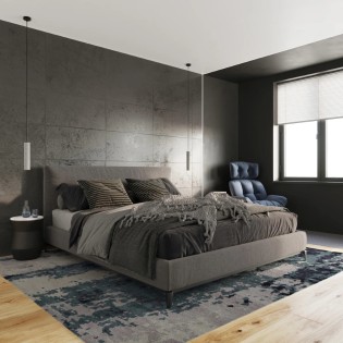 Suspension modèle Nezo grise en béton