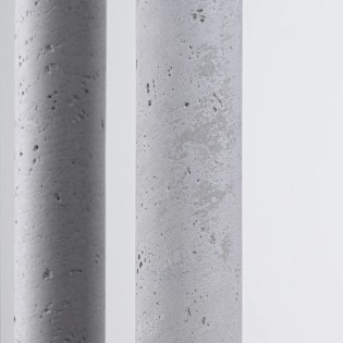 Suspension Vacu 5 lumières, ciment