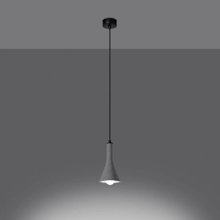 Suspension Alna 1 lumière, ciment