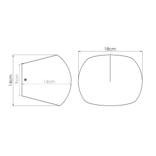 Applique murale Xaor ciment