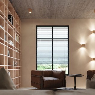 Spot de surface Vano, bois naturel