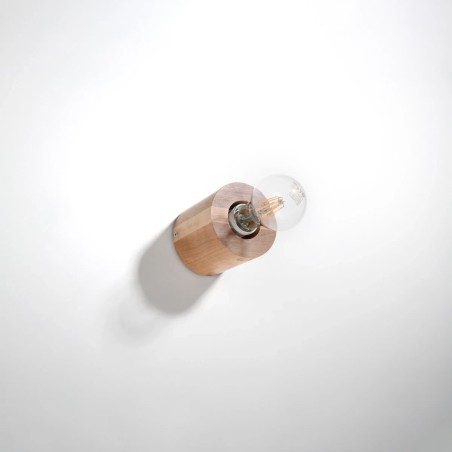 Applique murale Lion, bois naturel