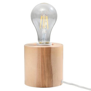 Lampe de table Lion, bois...