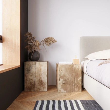 Lampe de table Sorel, bois nature