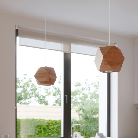 Suspension Mion, bois naturel