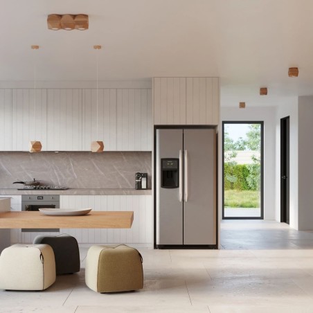 Suspension Mion, bois naturel