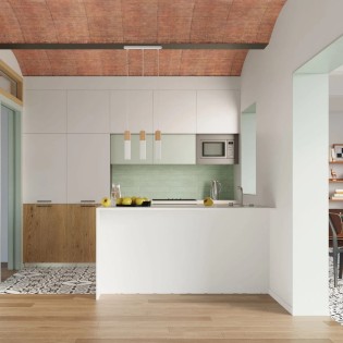 Suspension Vira blanche, 3 lumières