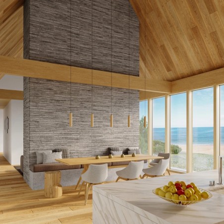 Suspension Zori, bois naturel