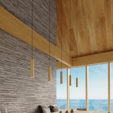 Suspension Zori, bois naturel