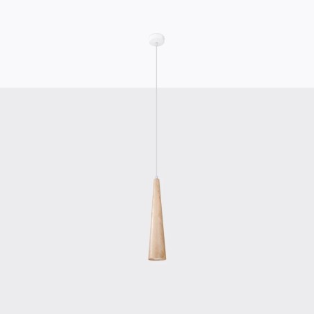 Suspension Vovo, 1 lumière, bois naturel