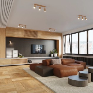 Applique murale Orel, bois naturel