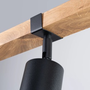 Plafonnier Domovi 3 lumières, noire