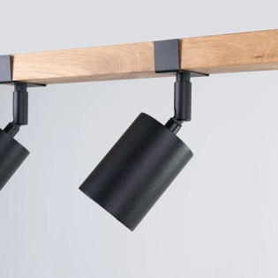 Plafonnier Domovi 3 lumières, noire