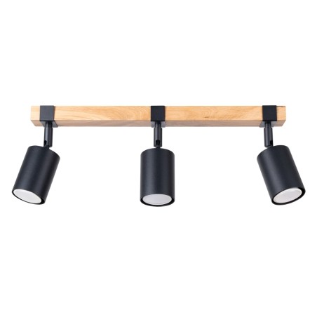 Plafonnier Domovi 3 lumières, noire