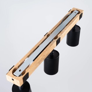 Plafonnier Domovi 3 lumières, noire