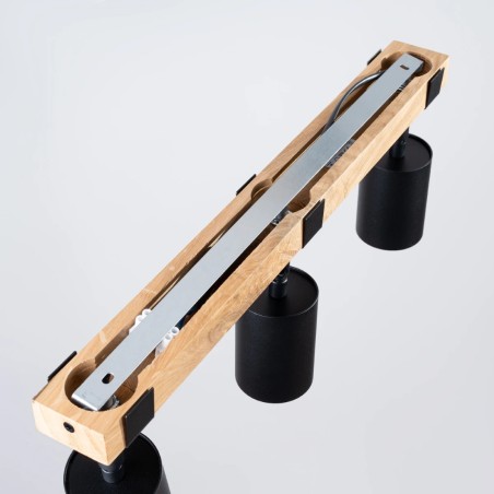 Plafonnier Domovi 3 lumières, noire