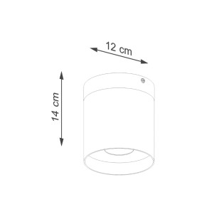 Spot en saillie Umal, blanc