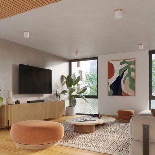 Spot en saillie Umal, blanc