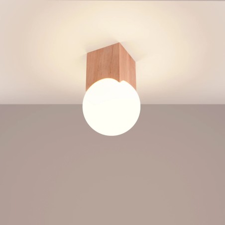 Spot mural Inkodo, bois nature